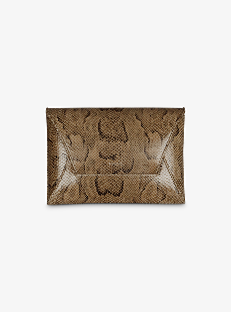 Tas envelop clutch slangenmotief