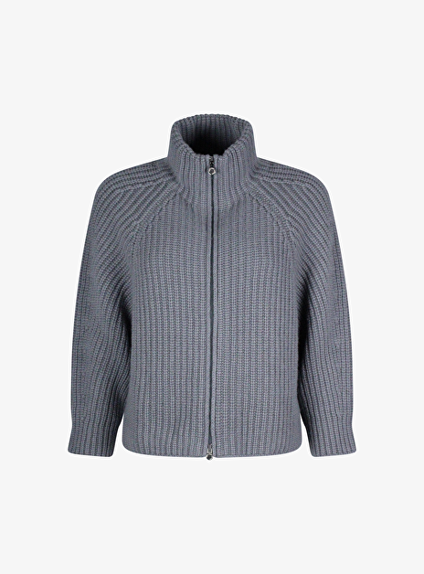 Vest fallou zip cashmere grijs