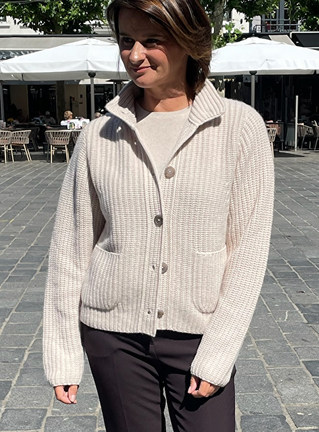 Vest amarilla cashmere beige