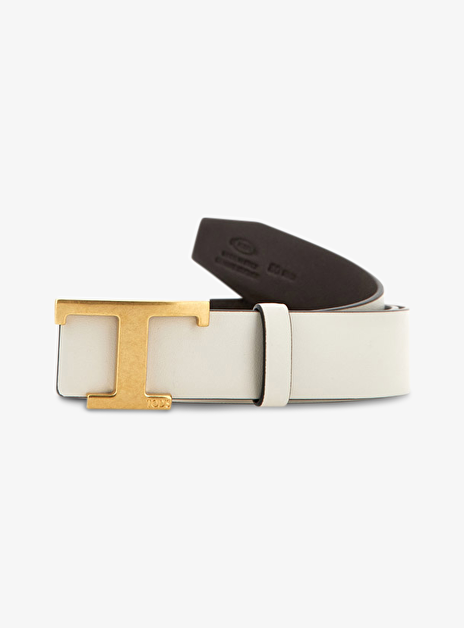 Riem reversible offwhite bruin