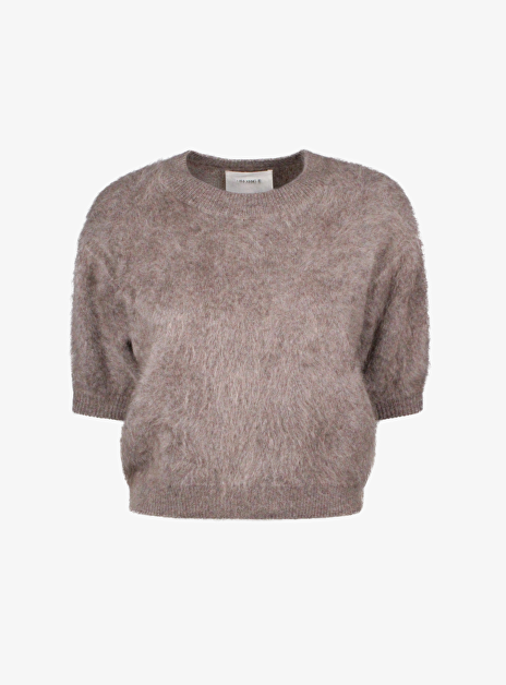 Pull juniper taupe brushed cashmere