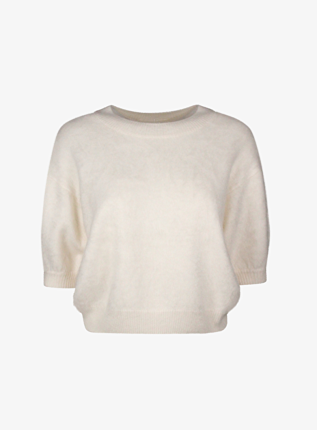 Pull juniper off white brushed cashmere