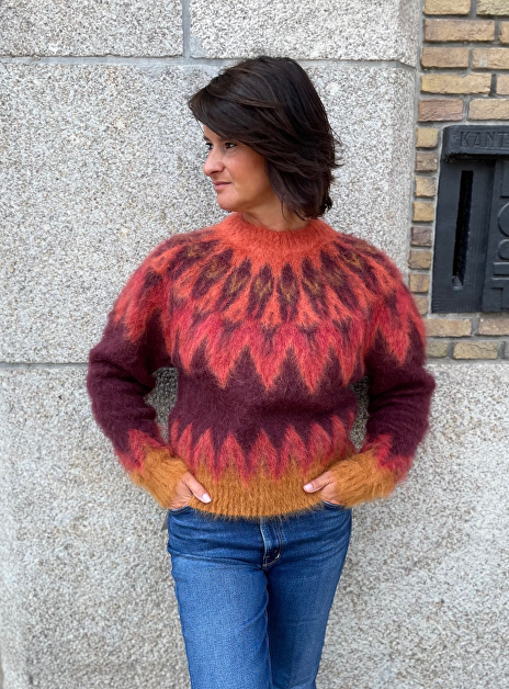 Pull natania burgundy