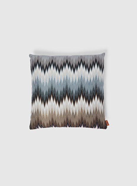 Kussen phrae ijsblauw bruin taupe 40cmx40cm