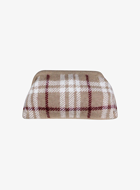 clutch Maxou carreaux camel