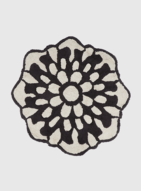 Otil badmat zwart offwhite