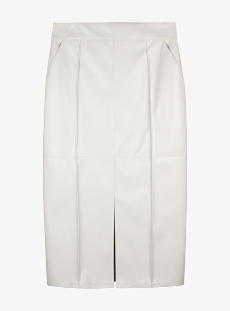 Rok derien2 faux leder offwhite