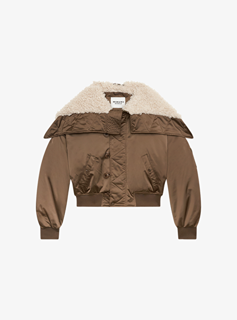 Bomber elisa groen met fur kraag