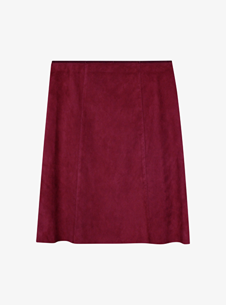 Rok suede rood