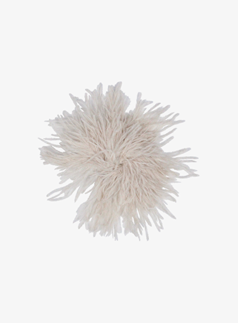 Broche devi plumes unie aut beige