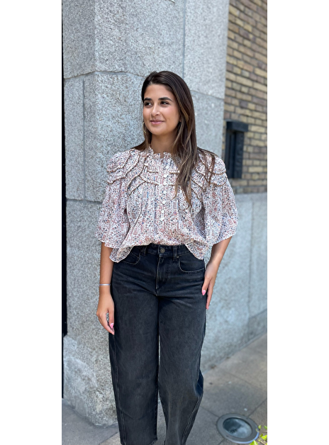 Blouse carmen beige