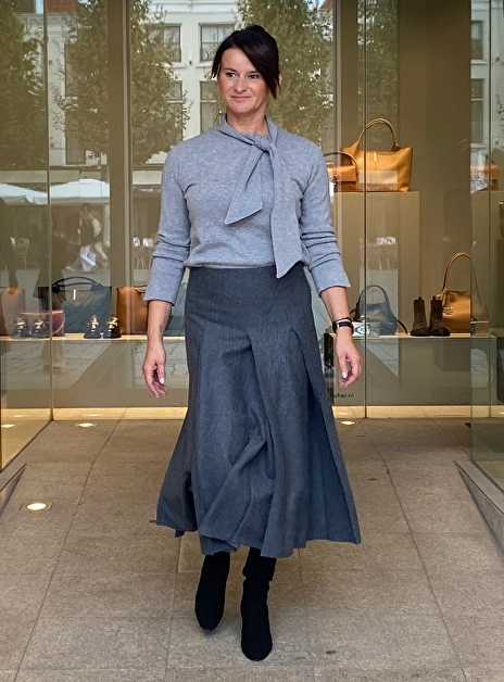 Rok dallet2 wol grijs