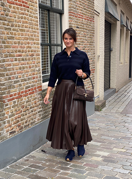 Rok dalia2 faux leder bruin