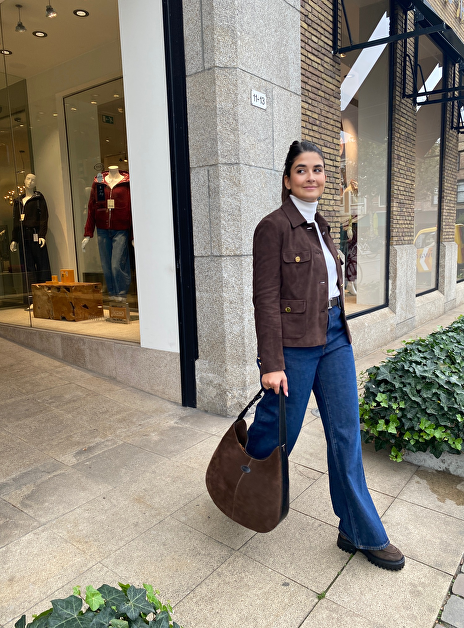 Blazer jasje georgia suede bruin