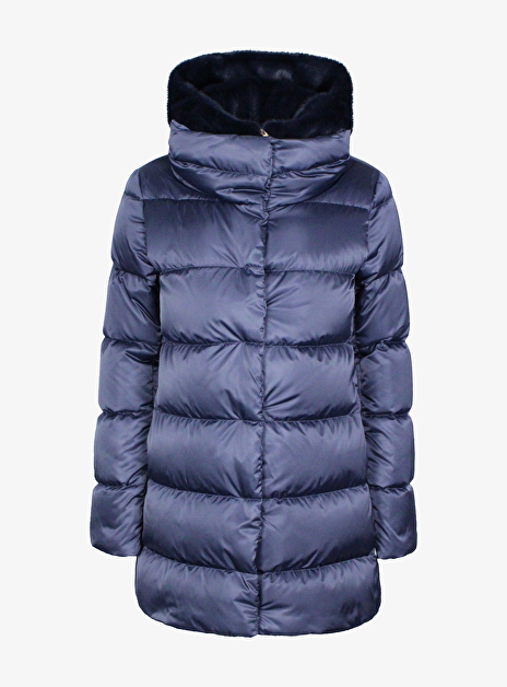 Jack puffer marine met faux fur