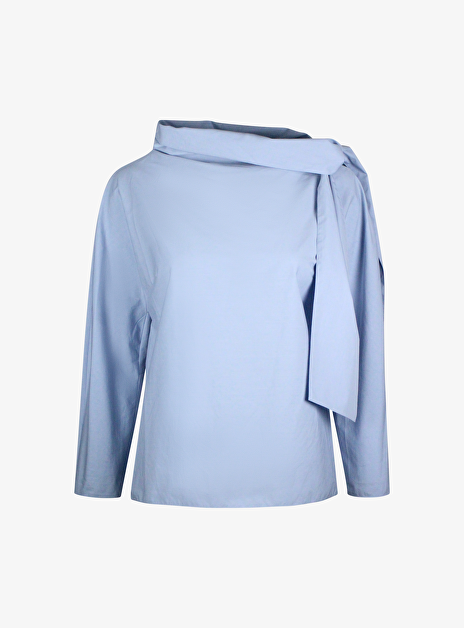 Blouse davina popline lichtblauw