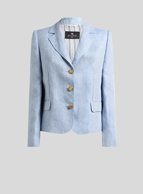 Pak licht blauw linnen