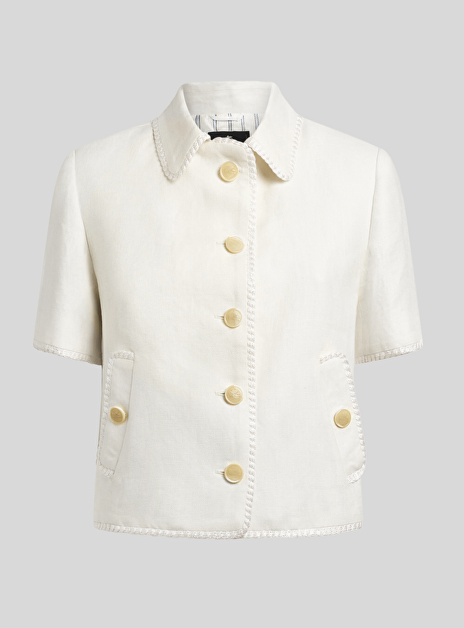 blazer roomwit met korte mouw