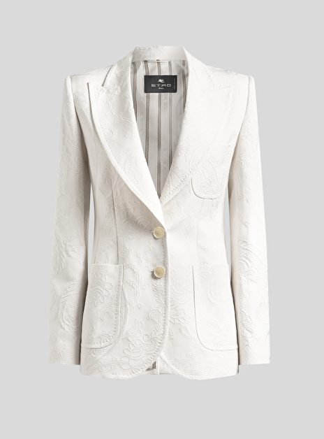 Blazer wit met borduursels