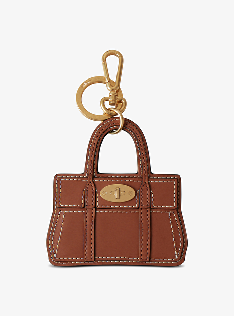 Bag charm leder bayswater cognac