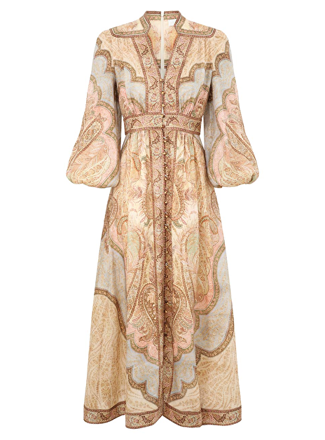 wanderlust plunge midi dress