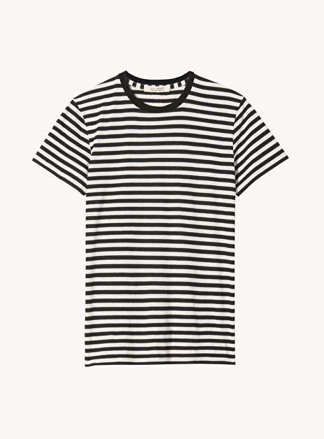 Lana tee zwart wit streep