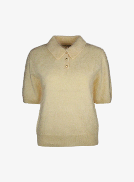 Pull polo selva zacht geel