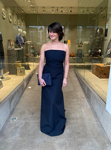 Jurk couture dove marine