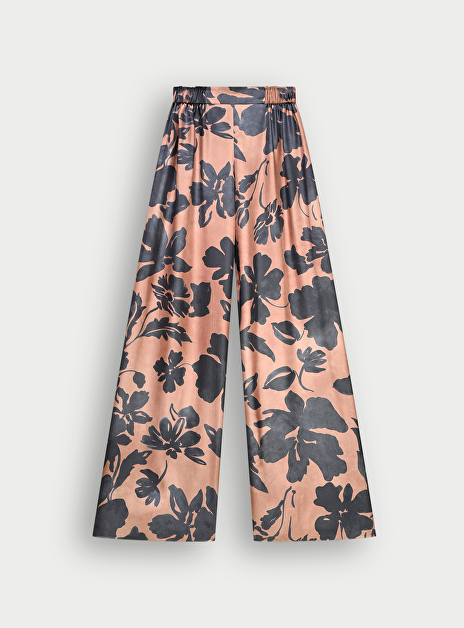 Pantalon epiceo marine oud roze dessin