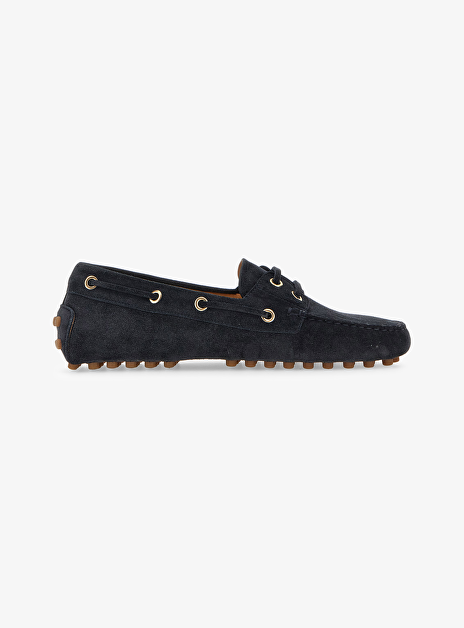 Boat gommino loafer suede marine