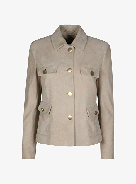 Georgia suede blazer beige