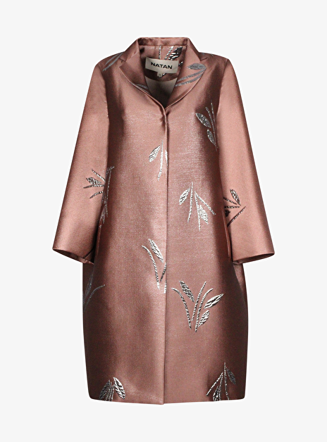 Blazer jas ezar jaquard nude