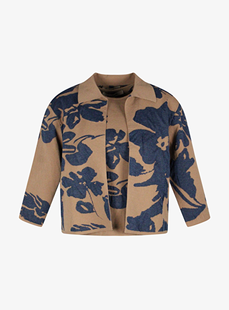 Vest nadia top nolan bruin marine dessin