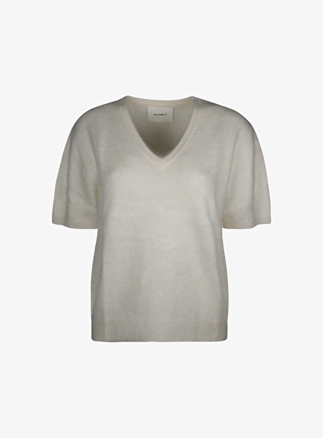 Pull lovisa brushed off white korte mouw