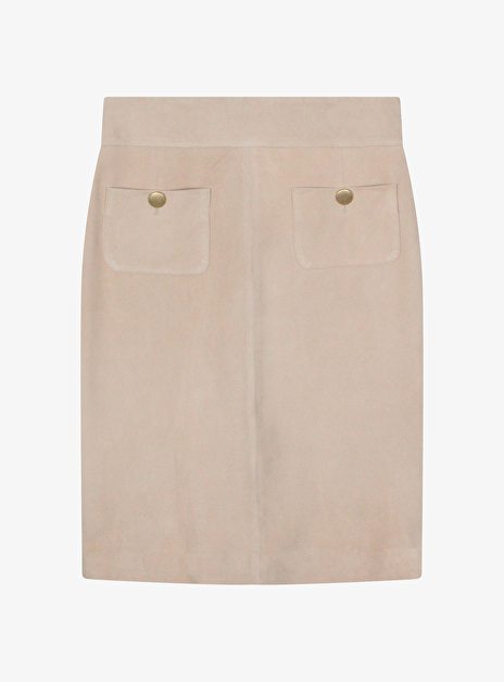 Rok alessia suede beige