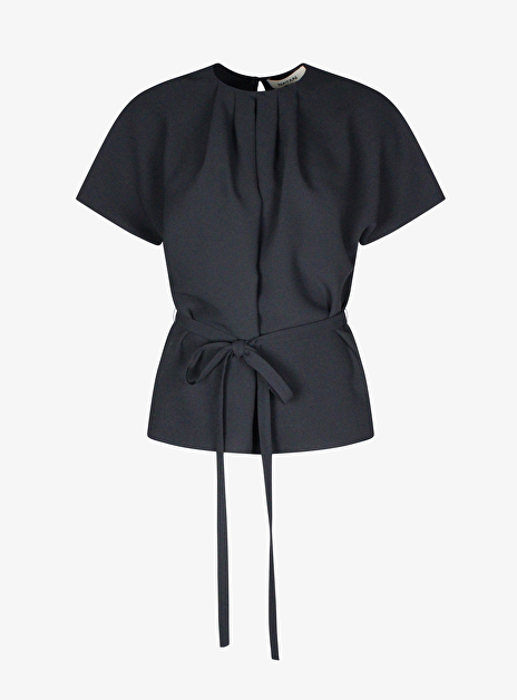 Top elton crepe zwart