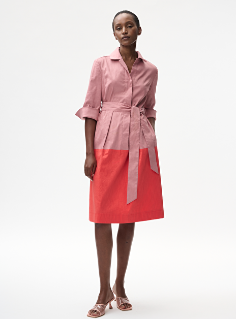 Jurk edija poederroze koraal oranje