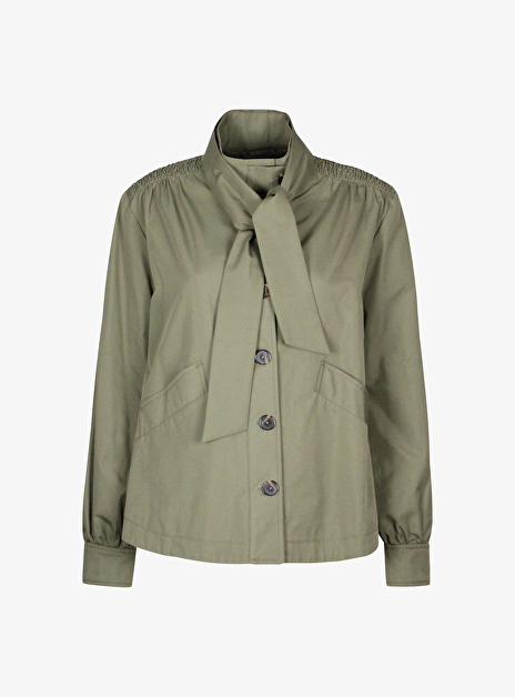 Blouse jasje met bodywarmer groen