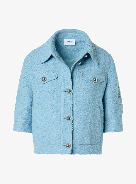 Blazer licht blauw tweed