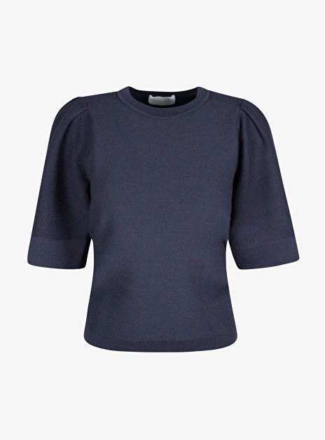 Pull tournesol marine katoen