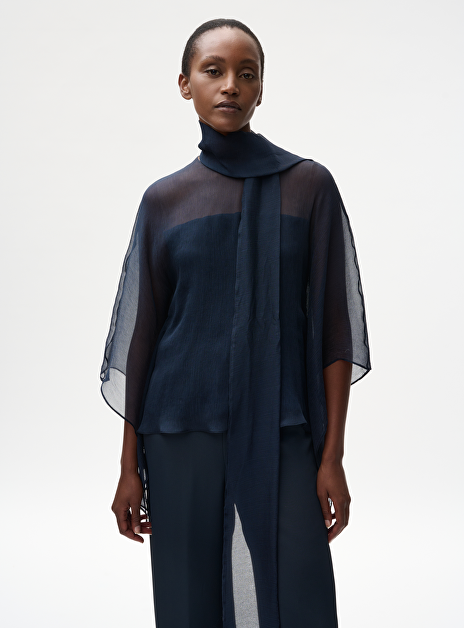 Top edwin marine organza