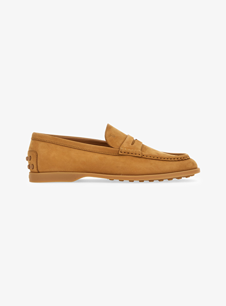 Mocassin suede nubuck camel