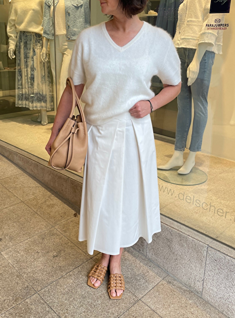 Rok ebo off white katoen