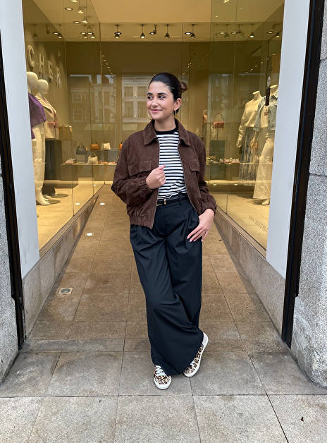 Bomber senka-su bruin suede