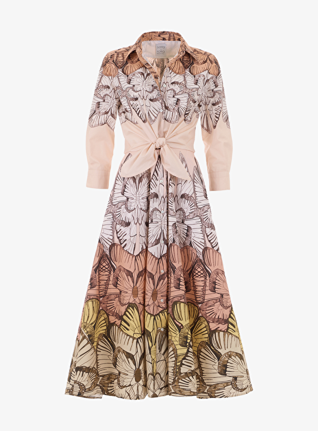 Jurk dralla 85 multicolor vlinder dessin