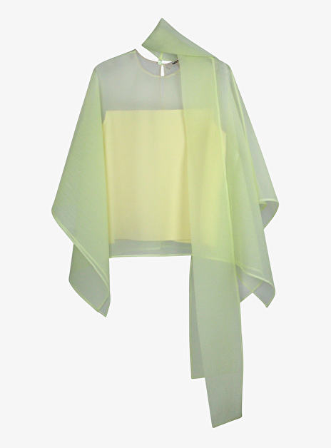 Top edwin geel organza