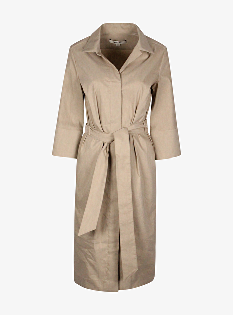 Jurk ethan beige katoen linnen