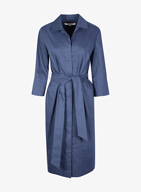 Jurk ethan marine katoen linnen