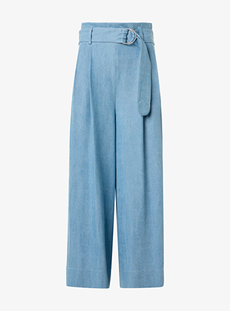 Culotte denim licht blauw