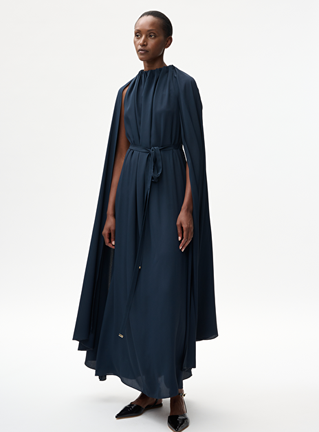 Jurk elroy marine lang mouwloos
